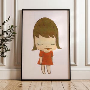 うさぎの耳をした怒った少女、奈良美智、デジタルポスターダウンロード