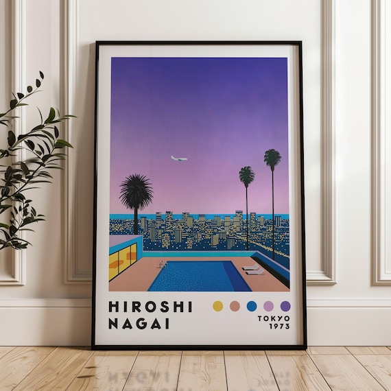 永井博アートプリント、日本のシティポップ、デジタルダウンロード