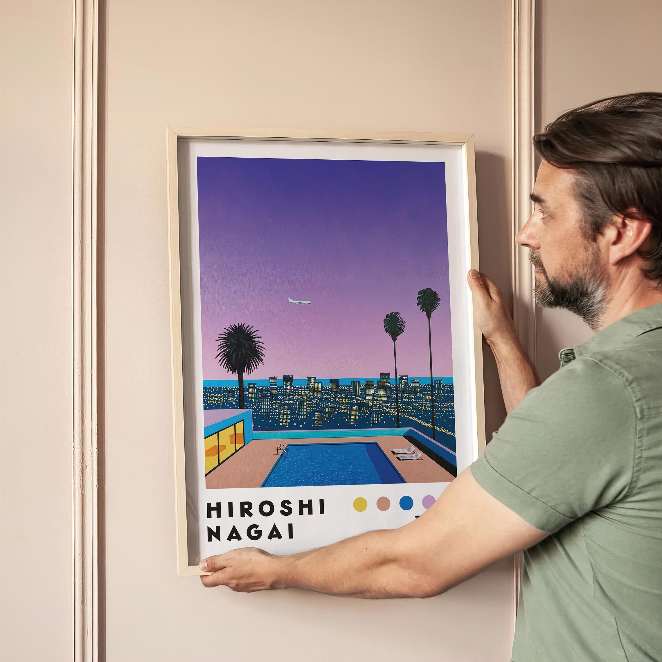 永井博 シティポップ アートポスター A1版 永井博アートプリント、日本のシティポップ、デジタルダウンロード