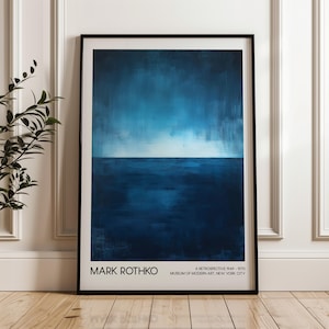 Mark Rothko Art Poster, Modern Art Exhibition Poster, Home Decor, Digital Download, Abstract Art, Living Room Decor, Printable Wall Art