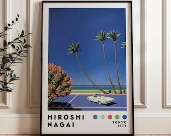 Hiroshi Nagai Art Print, Vaporwave Print, Digital Download