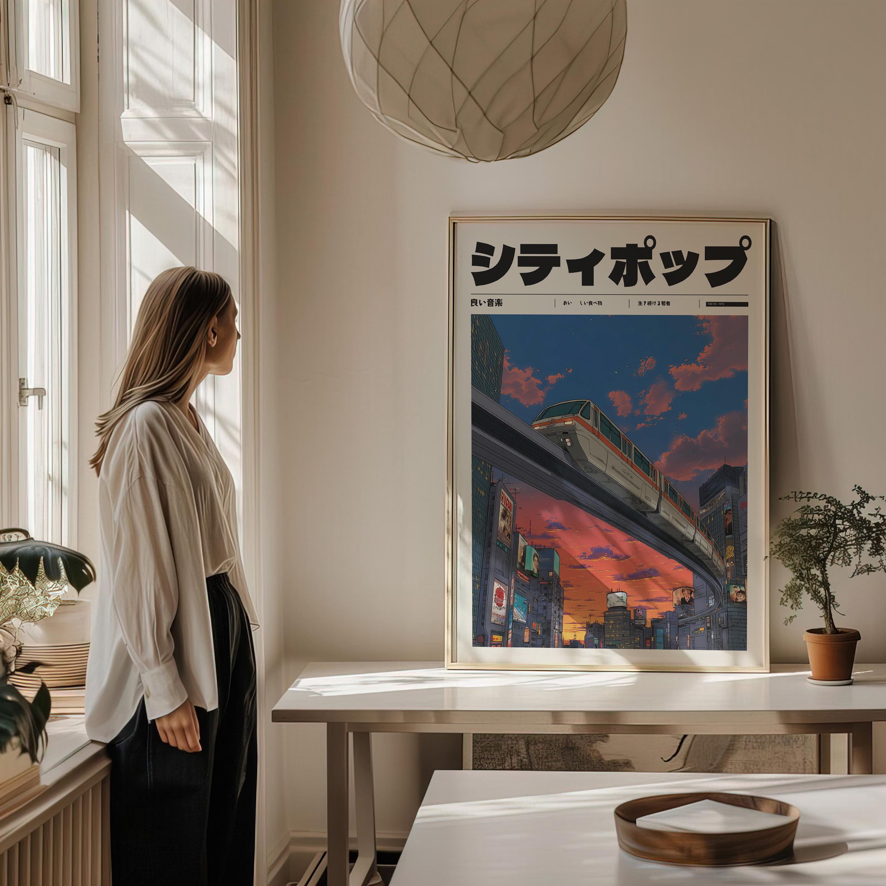 Vintage Style Manifest Art, Retro Japanese Y2K Poster, Indie Room