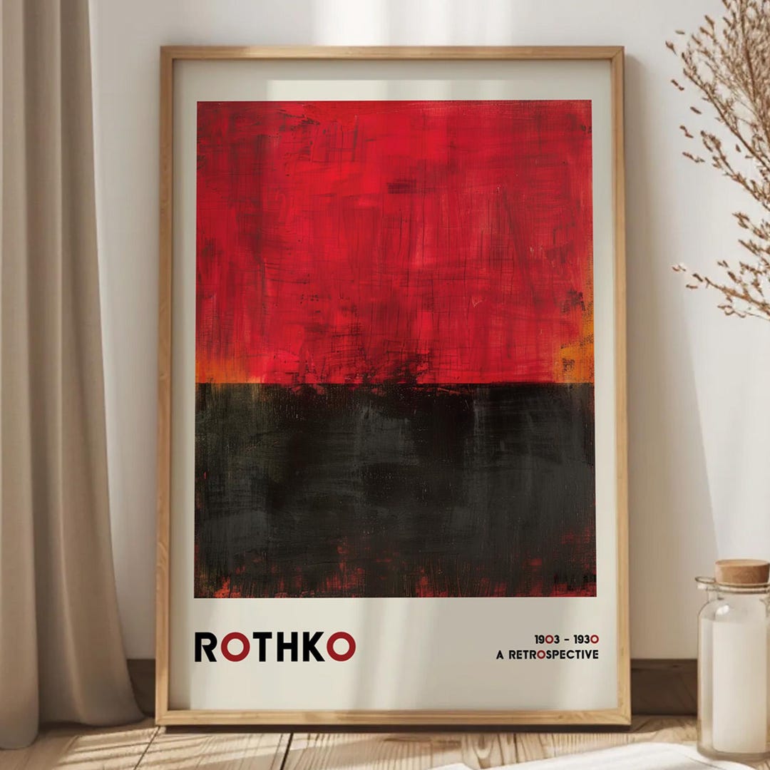Mark Rothko Art Poster, Digital Download, Printable Wall Art, Home ...
