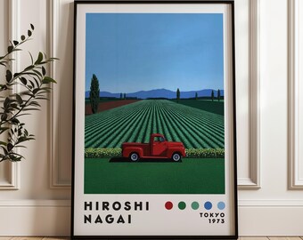 永井博アートプリント、モダンアートプリント、デジタルダウンロード