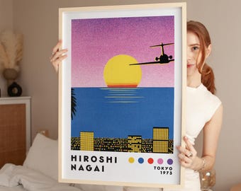永井博アートプリント、室内装飾、日本のシティポップ、ヴェイパー