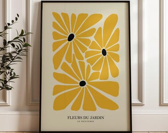 Henri Matisse Flower Exhibition Poster, Famous Gallery Wall Art