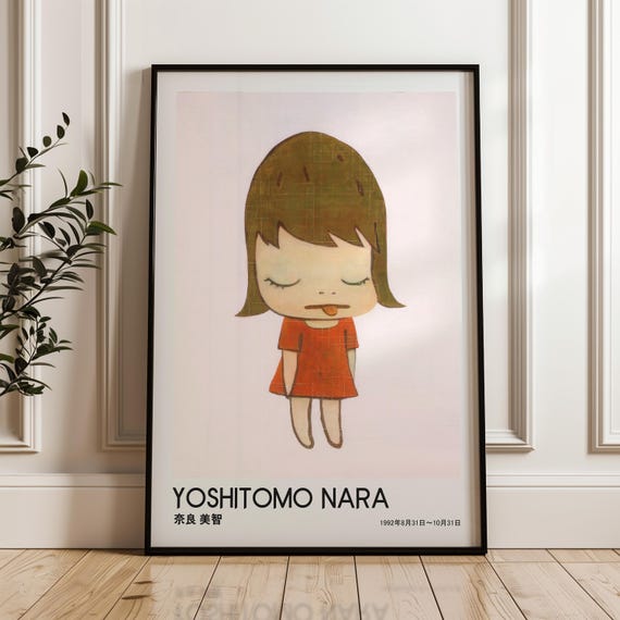 Cute Girl Character, Yoshitomo Nara, Digital Poster Download - Etsy