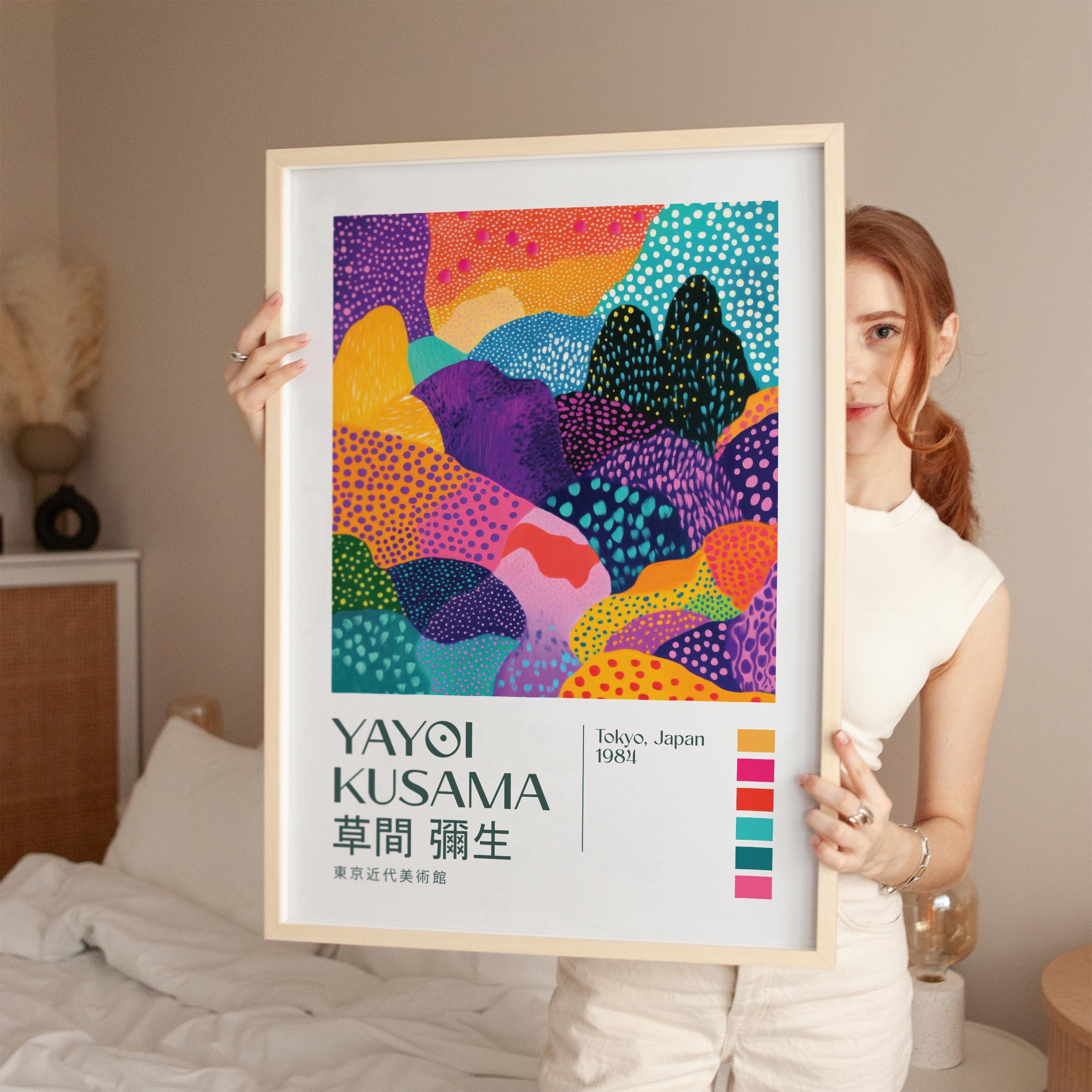 Yayoi Kusama Exhibition Poster, Livingroom, Yayoi Kusama Print