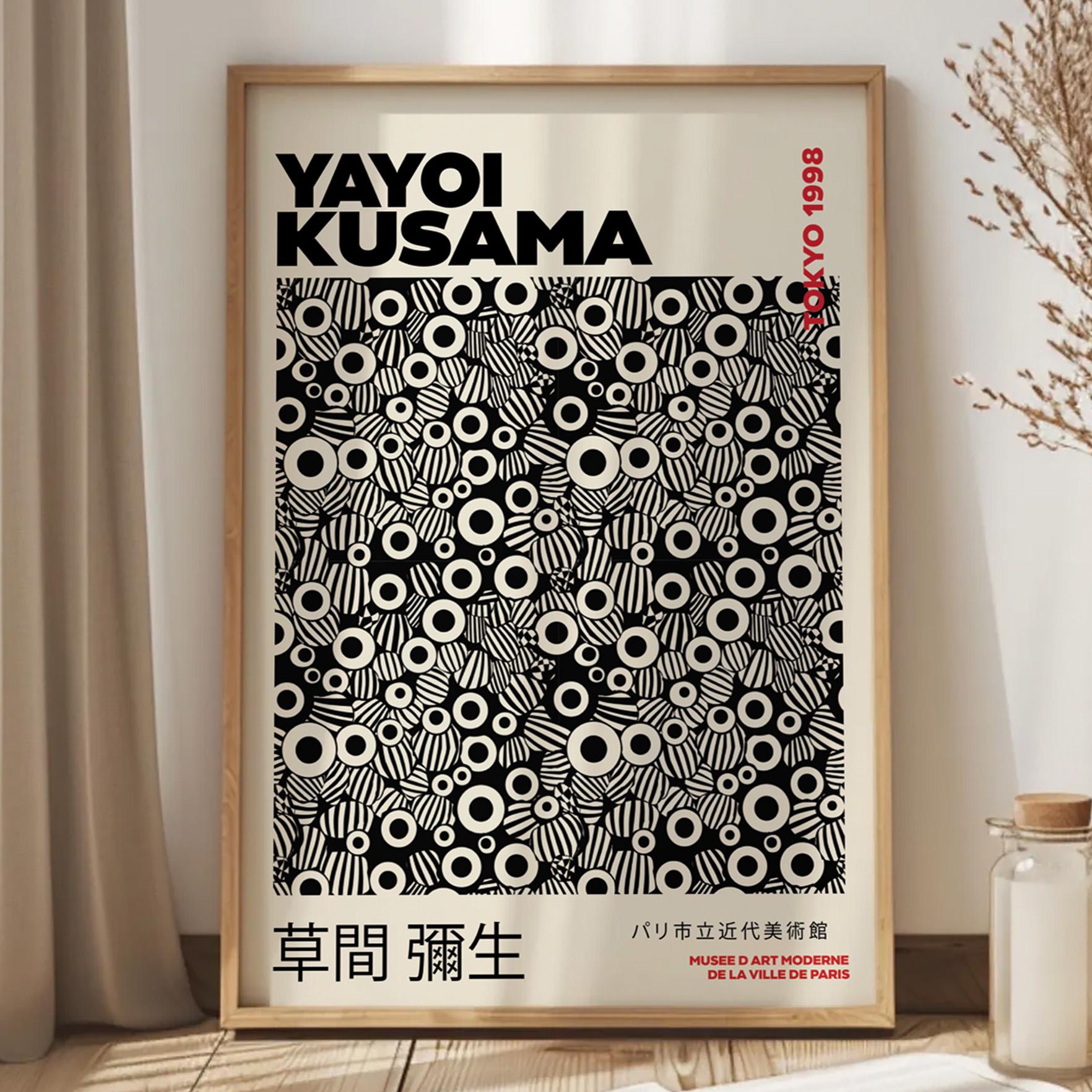 Yayoi Kusama Exhibition Poster, Modern Art Print (digital Download