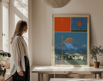 Retro Japanese Y2K Poster, Indie Room Decor, Aesthetic 90s