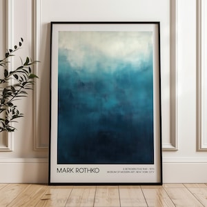 Mark Rothko Art Poster, Abstract Art, Printable Wall Art, Digital Download, Home Decor, Modern Art Exhibition Poster, Living Room Decor