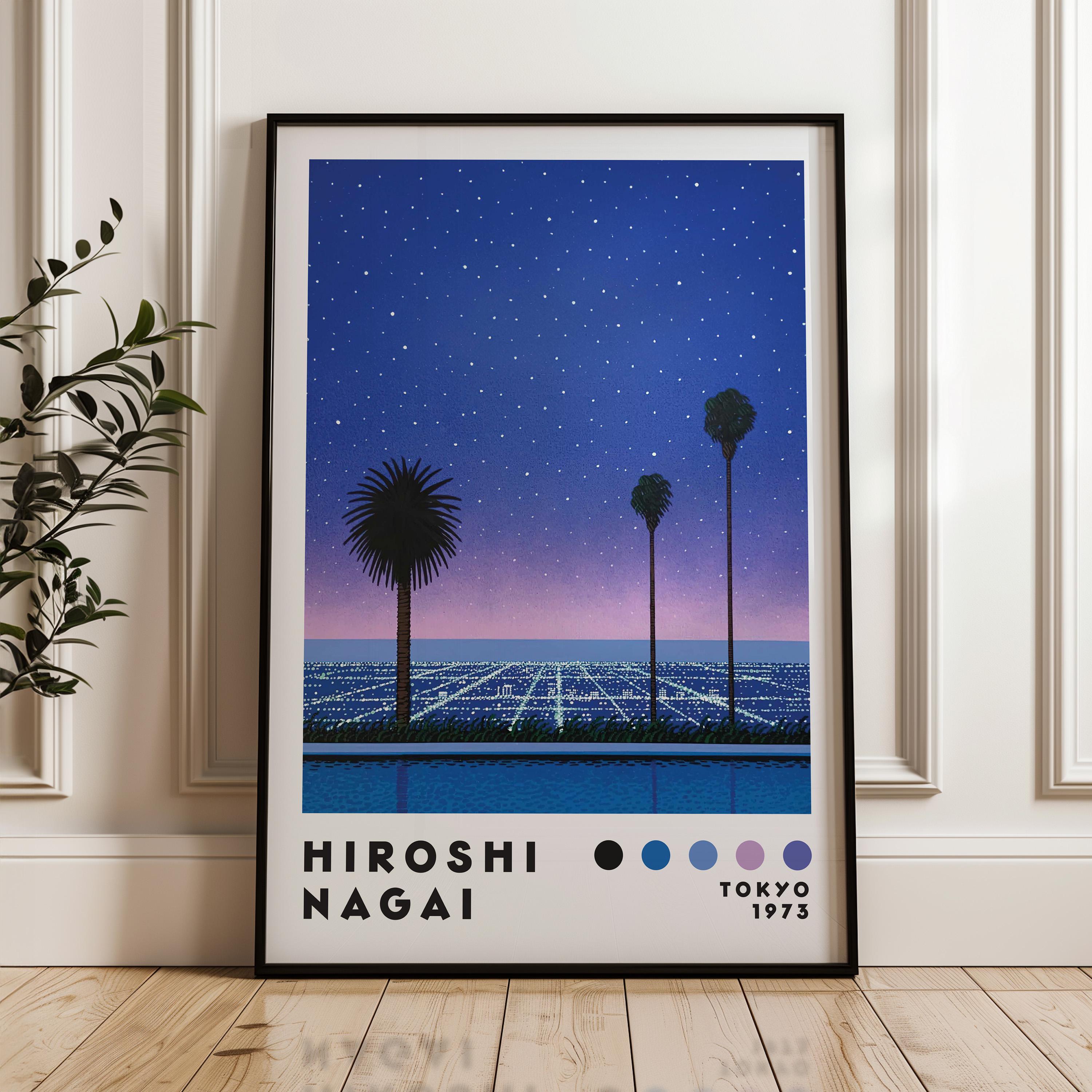 Hiroshi Nagai Vaporwave Art Print, Japanese City Pop (digital