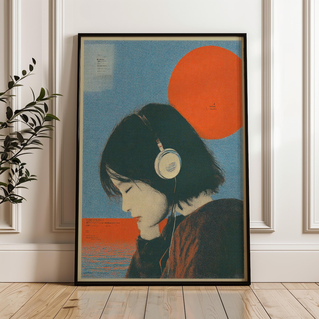 Retro Japanese Y2K Poster, Indie Room Decor, Aesthetic 90s