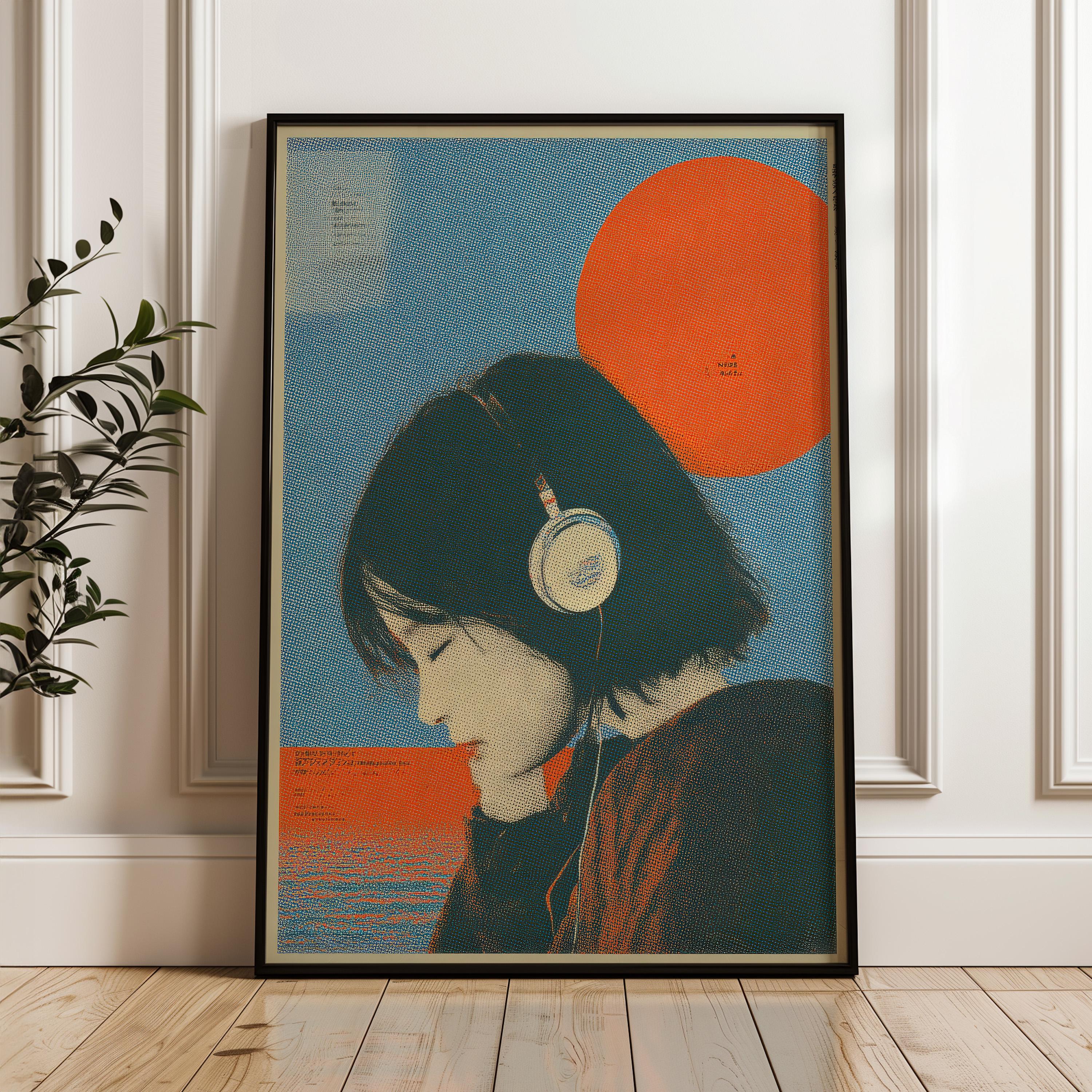 Retro Japanese Y2K Poster, Indie Room Decor, Aesthetic 90s