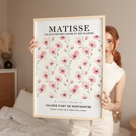 額装品/つたの花/アンリ マティス/ポスター/アート/インテリア アンリ マティス アート プリント、マティス フラワー ポスター