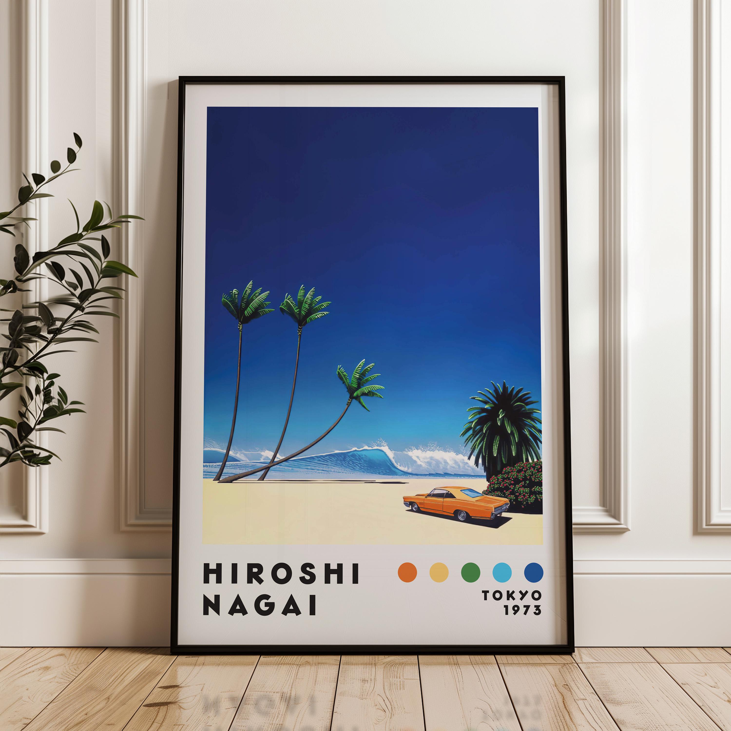 Hiroshi Nagai Art Print, Modern Art Print, Japanese City Pop