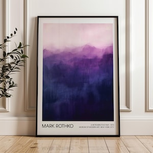 Mark Rothko Art Poster, Modern Art Exhibition Poster, Digital Download, Printable Wall Art, Home Decor, Abstract Art, Living Room Decor