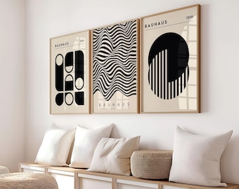 Set of 3 Prints, Poster Set, Gallery Wall Art Set, Yayoi Kusama