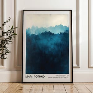 Mark Rothko Art Poster, Home Decor, Living Room Decor, Abstract Art, Digital Download, Modern Art Exhibition Poster, Printable Wall Art