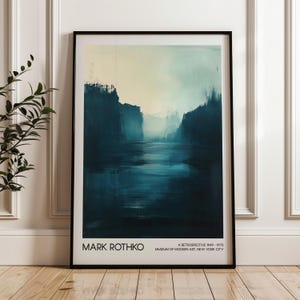 Mark Rothko Art Poster, Living Room Decor, Home Decor, Digital Download, Printable Wall Art, Abstract Art, Modern Art Exhibition Poster