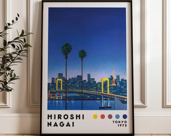 永井博アートプリント、ヴェイパーウェイヴプリント、ミニマリスト