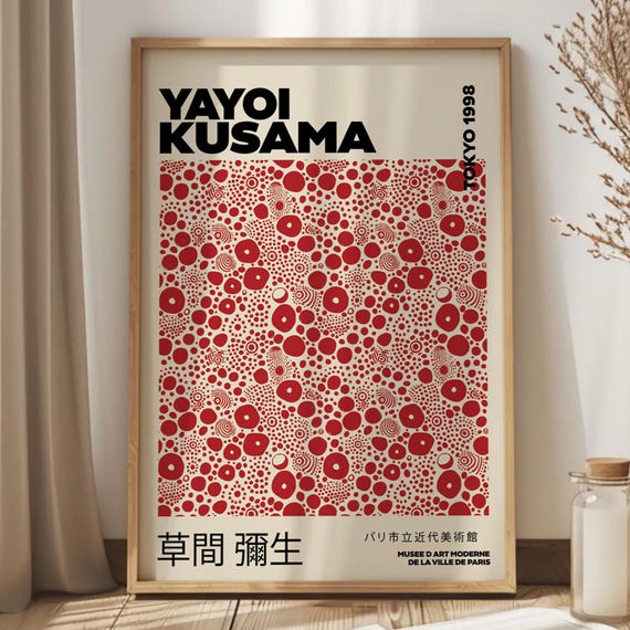 Yayoi Kusama Art Poster, Digital Download, Exhibition Poster, Home