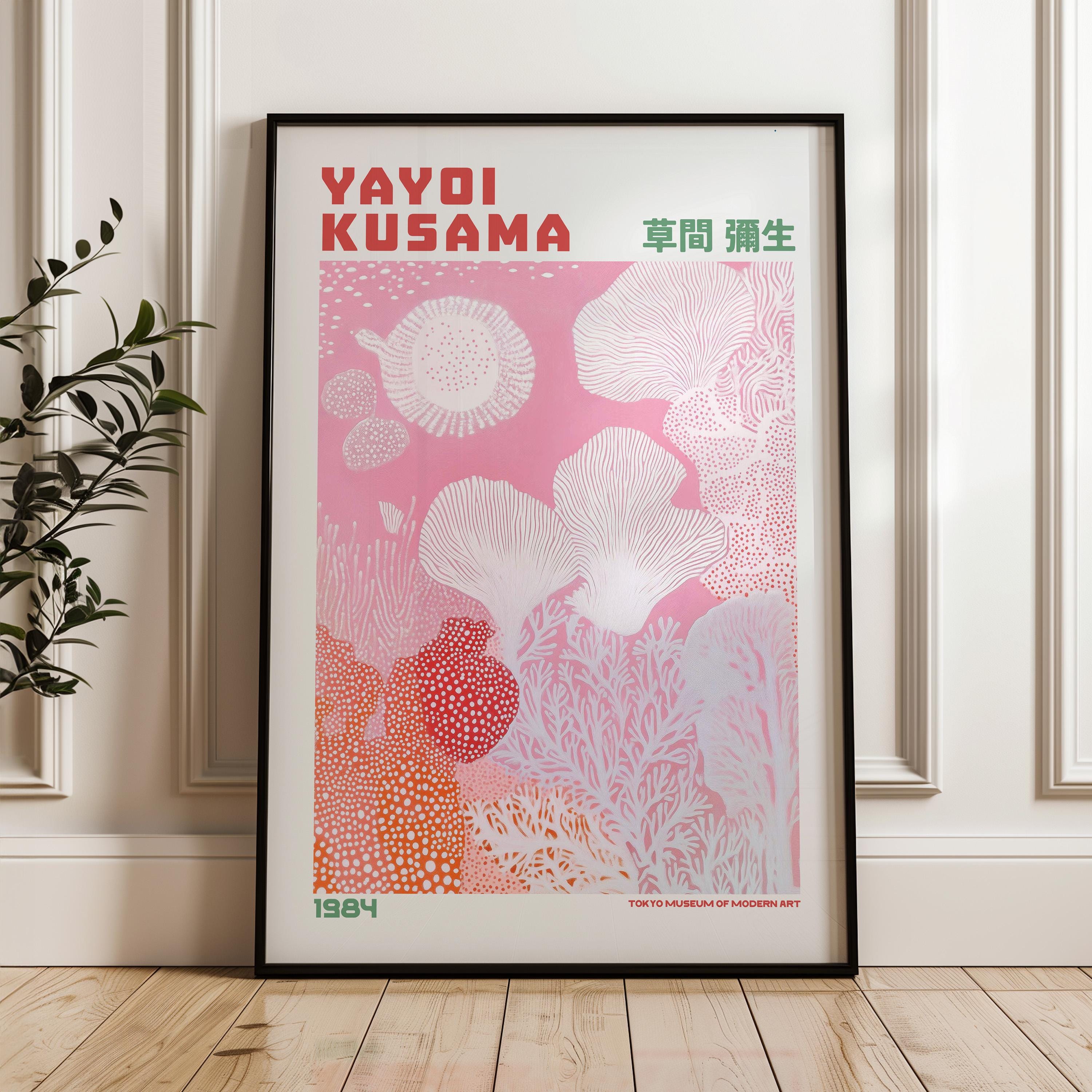 Yayoi Kusama Print, Modern Art Print, Maximalist Poster