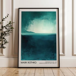 Mark Rothko Art Poster, Living Room Decor, Modern Art Exhibition Poster, Printable Wall Art, Home Decor, Digital Download, Abstract Art