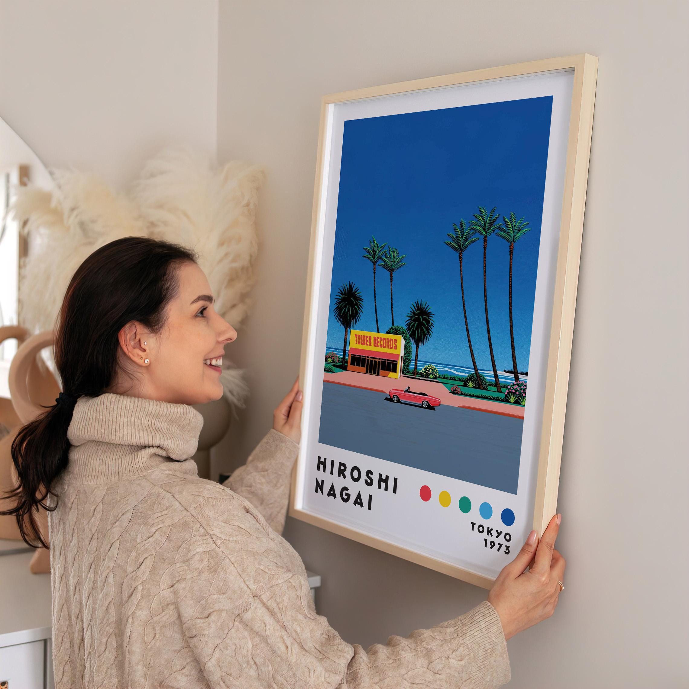 Hiroshi Nagai Art Print, Home Decor, Japanese Art Poster, Modern