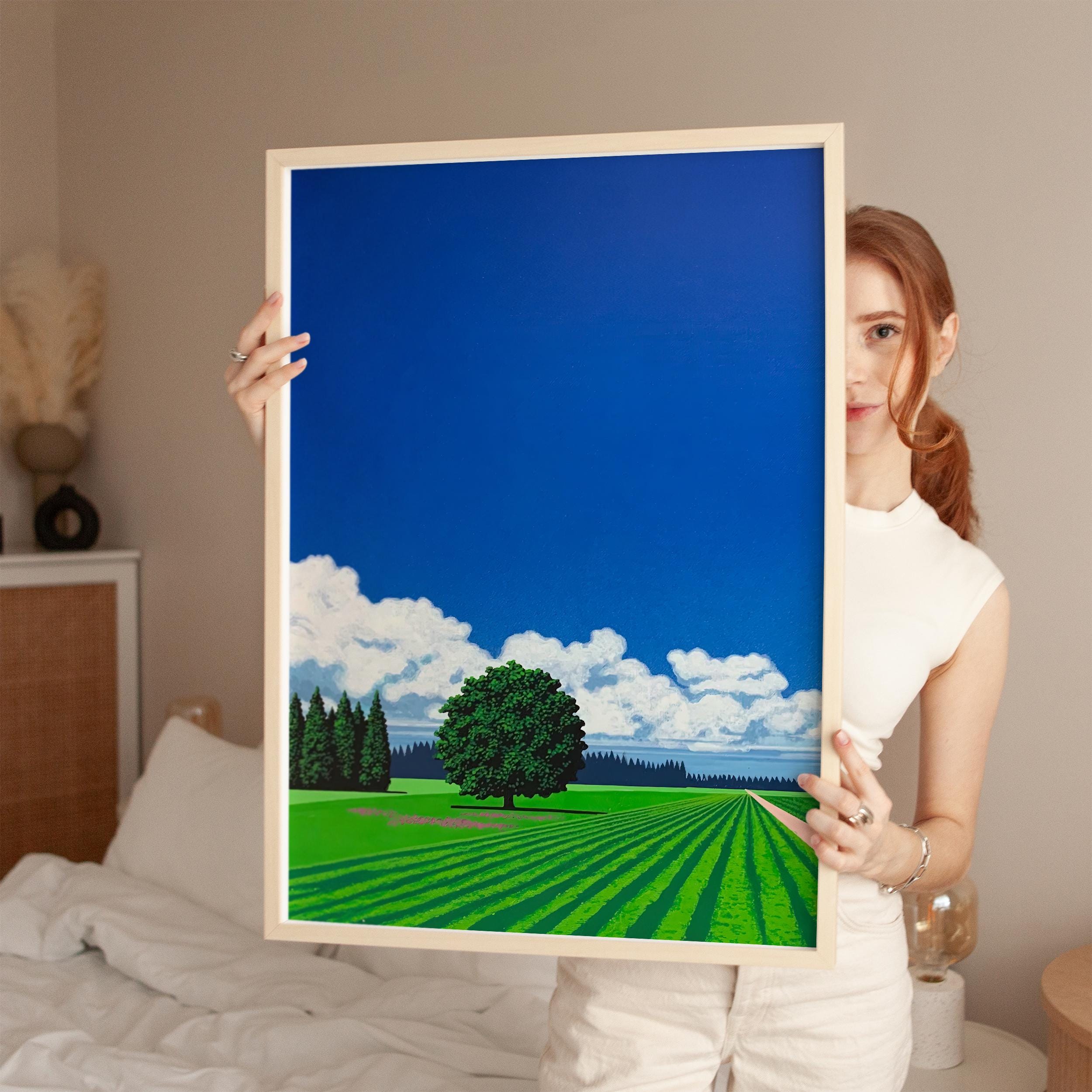 Green Field With Tree, Hiroshi Nagai Japanese City Pop, Digital