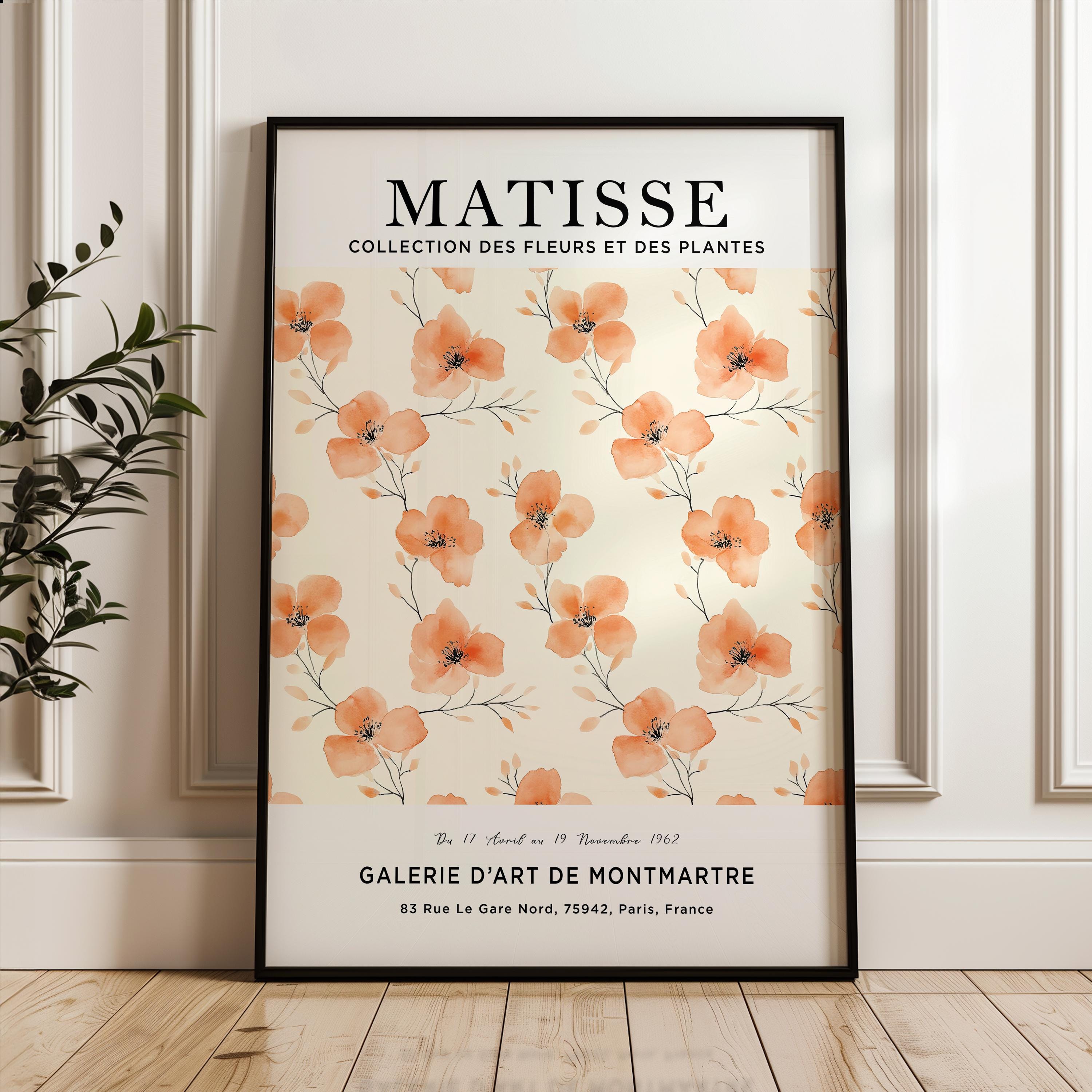 Henri Matisse Art Print, Peach Flower, Matisse Flower Poster