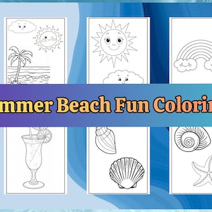 Coloring Pages for Kids Summer Coloring Pages Summer Beach Fun Coloring Pages for Kids