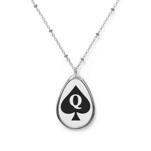 Queen of Spades Necklace | Hotwife necklace for snowbunny gift BBC lover symbol gift for QOS wife gift jewelry QOS Pendant