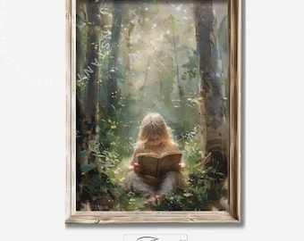 美術品・アンティーク・コレクション 子供の絵画(プリント) ヴィンテージ