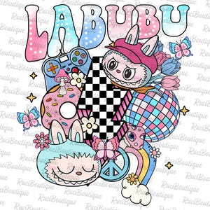 Monster Doll Design PNG, Trending Cartoon Character Png, Perfect Gift for Kids, Kawaii Doll For Kids, Kawaii Monsters Clipart Sublimation