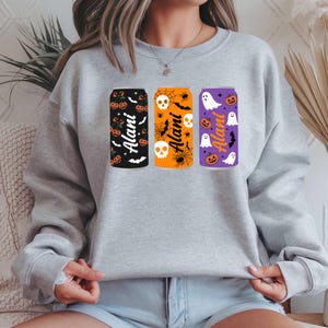 Halloween Energy Drink Can PNG, Spooky Soda Cans Clipart, Fall Pumpkin Skull Ghost Soda Sublimation, Cute Halloween Can PNG, Spooky Season