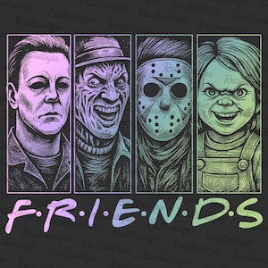 Amis D&#39;Halloween Rétro, Png D&#39;horreur D&#39;amis, Movie Killers Néon Png, Personnages D&#39;horreur D&#39;Halloween, Killer Halloween, Film D&#39;horreur
