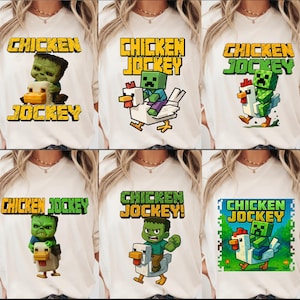 Paquete de PNG de videojuegos, PNG de personajes de videojuegos divertidos, PNG de gamer divertido, PNG de videojuegos, PNG de pollo a caballo divertido, PNG de camiseta de gamer, regalo para gamers