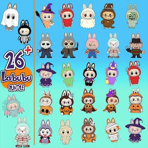 26+ Monster Doll Halloween PNG Bundle, Horror Friends Png, Kawaii Monsters Png, Killers Chibi Style, Halloween Kids Png, Cute Creepy Clipart
