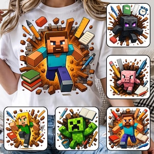 Paquete de personajes de juegos de tendencia, imágenes PNG del día del examen, imágenes PNG de pruebas de juegos, diseño de camiseta para el examen de jugador, ¡Supera el examen!, último día de clases, regalo de agradecimiento.