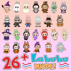 26+ Horror Doll Friends PNG Bundle, Monster Doll Halloween Png, Kawaii Creepy Png, Killers Chibi Style, Cute Spooky Character Halloween Png