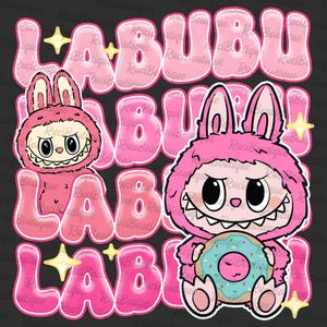 Funny Pink Monster Clipart, Cute Cartoon Character Perfect Gift for Kids Sublimation, Cute Doll For Kids Girls Png, Digital Download