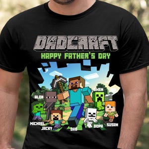 Camiseta de personaje de juego personalizada (Png), Papá personalizado (Png), Regalo personalizado para el Día del Padre (Png), Papá gamer personalizado, Papá gamer, Gamer (Png)