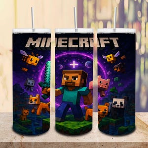 Game Characters Straight and Taper Tumbler Wrap Png, Game 20 oz Skinny Tumbler Png, Cartoon Characters 20oz Tumbler Png, Trendy Tumbler Png