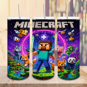 Spielfiguren Straight und Taper Tumbler Wrap Png, Spiel 20 oz Skinny Tumbler Png, Zeichentrickfiguren 20 Unze Tumbler Png, Trendy Tumbler Png