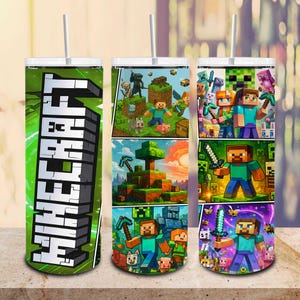 Game Characters Straight and Taper Tumbler Wrap, Game 20oz Skinny Tumbler Png, Trendy Tumbler Png, Cartoon Characters Squad 20oz Tumbler Png