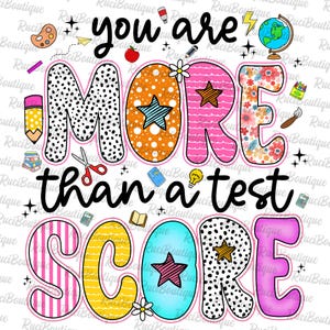 Sie sind mehr als ein Testergebnis, Sie haben diesen Rock, den Test, Preppy Test Day, Zustandstest, Testtag Dalmatinerpunkte