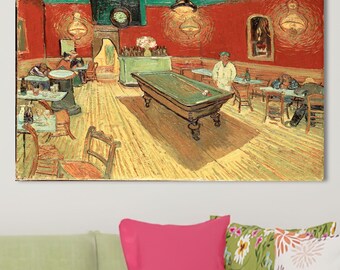 Van Gogh Cafe Canvas Print: The Night Cafe, Famous Artwork