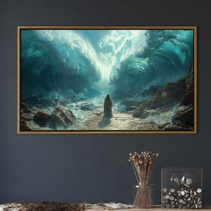 Bible Scene Wall Art,Religious Canvas Art,Modern Printed,Canvas Wall Art,Holiday Decor Art,Wall Decoration,Office Decor Art,Christmas Decor Art,Framed Canvas,Bridesmaid Gift,Gift For The Home,Bridesmaid Gifts,Christmas Gifts,