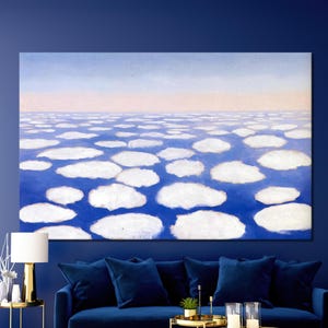 Georgia O&#39;Keeffe Cloud Canvas Art: Surreal Framed Wall Decor
